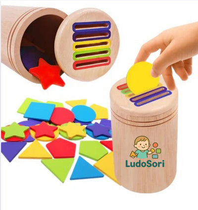 Jouet d'apprentissage en bois (2-5ans)
