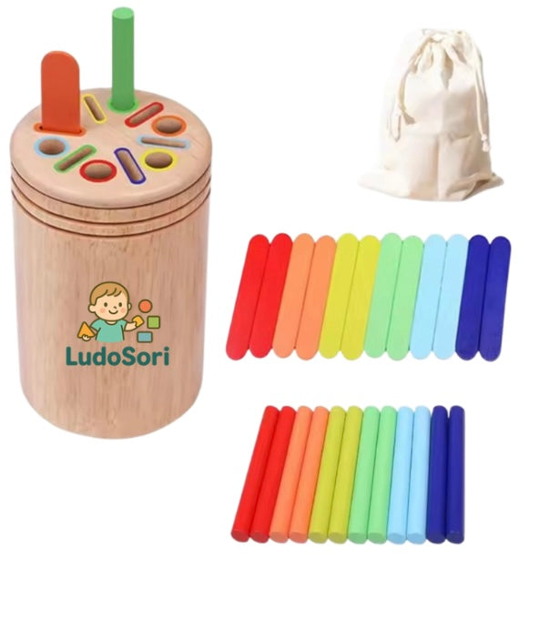 Jouet d'apprentissage en bois (2-5ans)