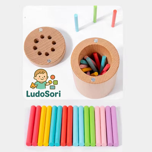 Jouet d'apprentissage en bois (2-5ans)